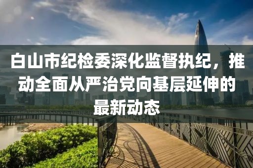 白山市紀(jì)檢委深化監(jiān)督執(zhí)紀(jì)，推動全面從嚴(yán)治黨向基層延伸的最新動態(tài)