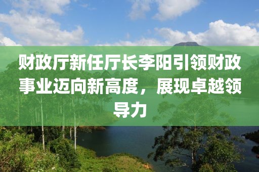 財政廳新任廳長李陽引領(lǐng)財政事業(yè)邁向新高度，展現(xiàn)卓越領(lǐng)導(dǎo)力