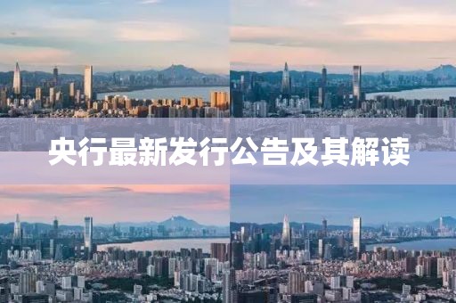 央行最新發(fā)行公告及其解讀