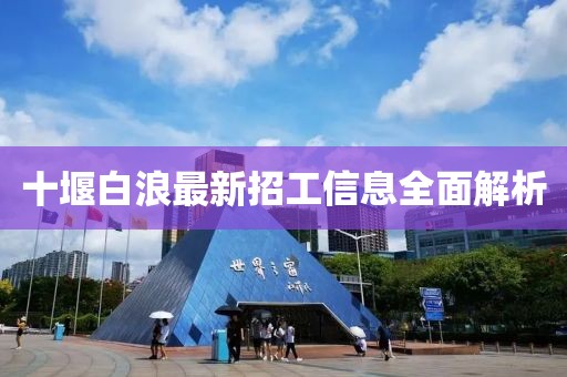 十堰白浪最新招工信息全面解析