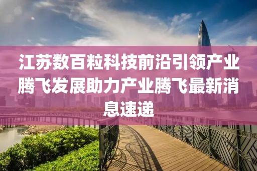 江蘇數(shù)百粒科技前沿引領(lǐng)產(chǎn)業(yè)騰飛發(fā)展助力產(chǎn)業(yè)騰飛最新消息速遞
