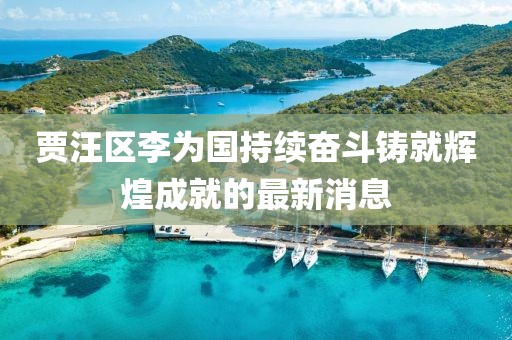 賈汪區(qū)李為國持續(xù)奮斗鑄就輝煌成就的最新消息
