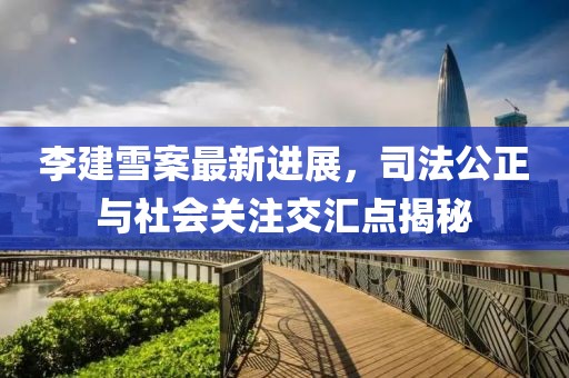 李建雪案最新進(jìn)展，司法公正與社會(huì)關(guān)注交匯點(diǎn)揭秘
