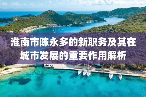 淮南市陳永多的新職務(wù)及其在城市發(fā)展的重要作用解析
