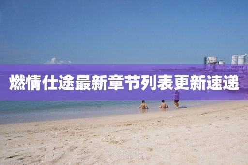 燃情仕途最新章節(jié)列表更新速遞
