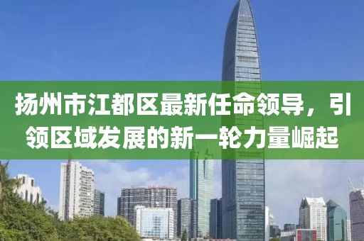 揚州市江都區(qū)最新任命領(lǐng)導(dǎo)，引領(lǐng)區(qū)域發(fā)展的新一輪力量崛起