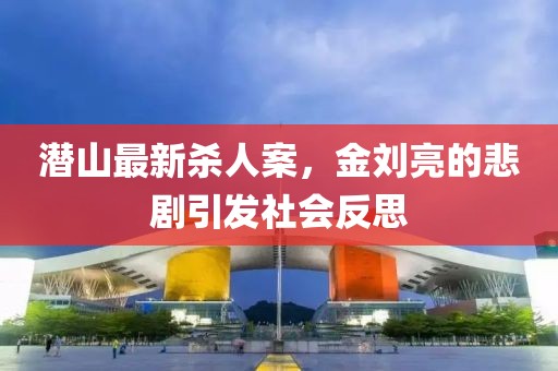 潛山最新殺人案，金劉亮的悲劇引發(fā)社會(huì)反思
