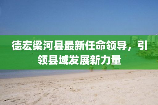 德宏梁河縣最新任命領(lǐng)導(dǎo)，引領(lǐng)縣域發(fā)展新力量