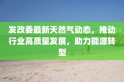 發(fā)改委最新天然氣動(dòng)態(tài)，推動(dòng)行業(yè)高質(zhì)量發(fā)展，助力能源轉(zhuǎn)型