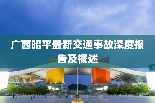 廣西昭平最新交通事故深度報告及概述