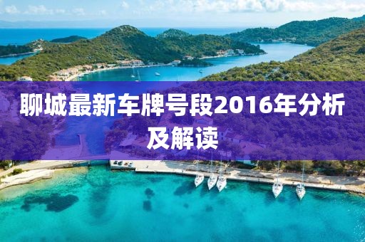 聊城最新車牌號段2016年分析及解讀