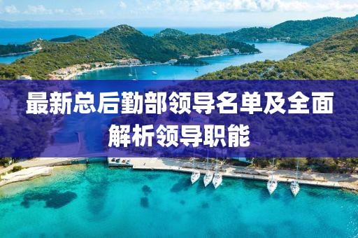 最新總后勤部領(lǐng)導(dǎo)名單及全面解析領(lǐng)導(dǎo)職能