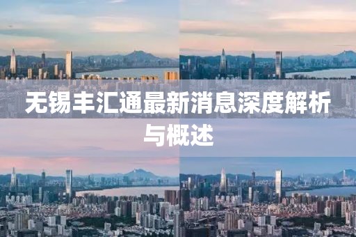 無(wú)錫豐匯通最新消息深度解析與概述