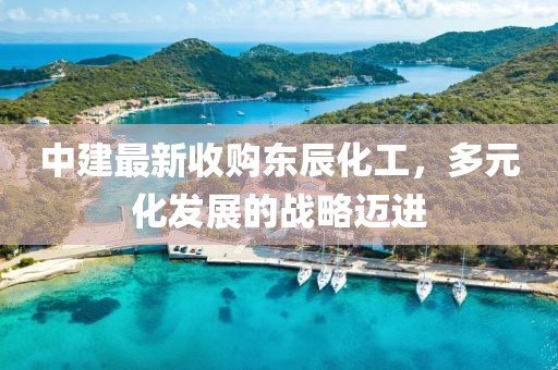 中建最新收購東辰化工，多元化發(fā)展的戰(zhàn)略邁進