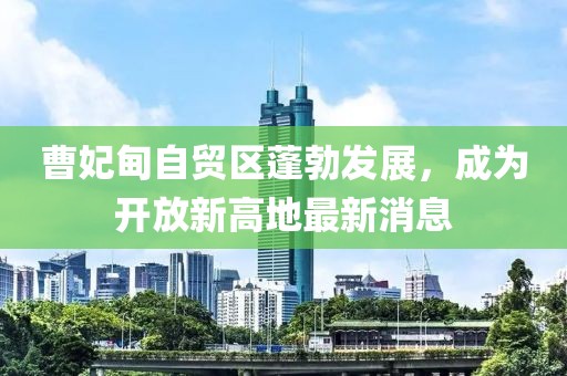 曹妃甸自貿區(qū)蓬勃發(fā)展，成為開放新高地最新消息