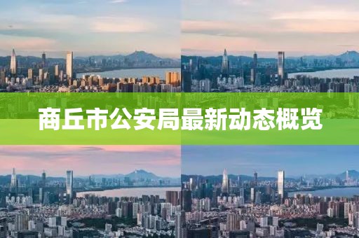 商丘市公安局最新動態(tài)概覽