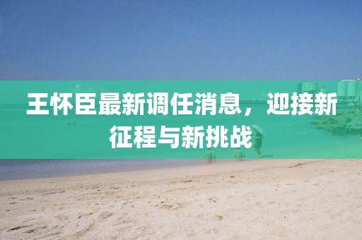 王懷臣最新調(diào)任消息，迎接新征程與新挑戰(zhàn)