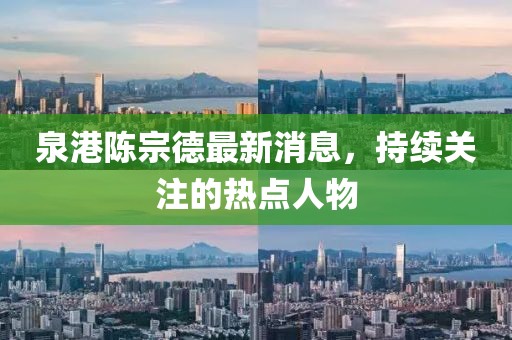 泉港陳宗德最新消息，持續(xù)關(guān)注的熱點(diǎn)人物