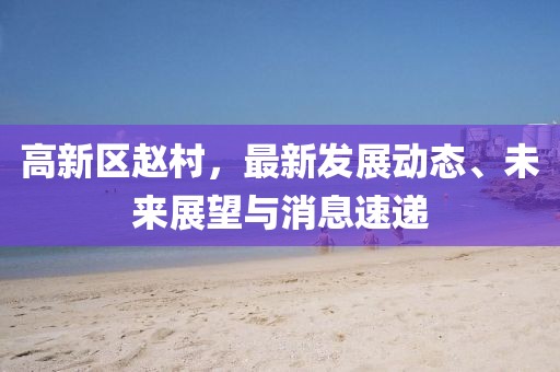 高新區(qū)趙村，最新發(fā)展動(dòng)態(tài)、未來展望與消息速遞
