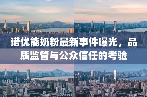諾優(yōu)能奶粉最新事件曝光，品質監(jiān)管與公眾信任的考驗