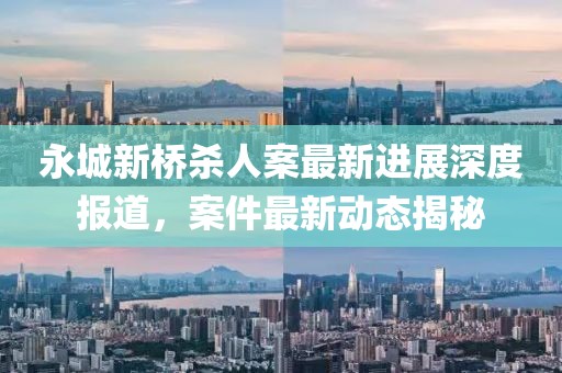 永城新橋殺人案最新進展深度報道，案件最新動態(tài)揭秘