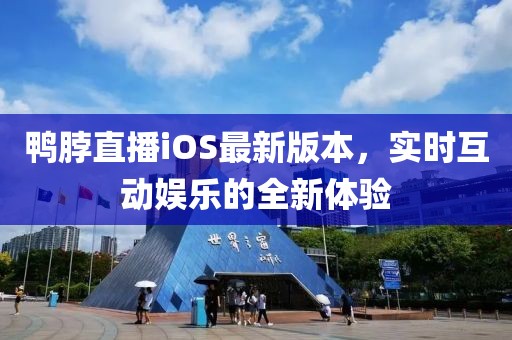 鴨脖直播iOS最新版本，實時互動娛樂的全新體驗