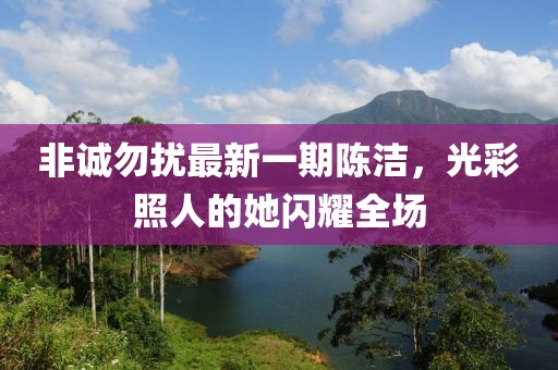 非誠勿擾最新一期陳潔，光彩照人的她閃耀全場