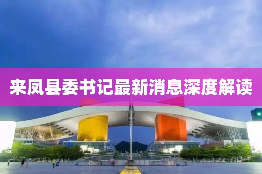 來鳳縣委書記最新消息深度解讀