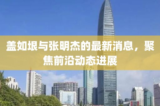 蓋如垠與張明杰的最新消息，聚焦前沿動(dòng)態(tài)進(jìn)展