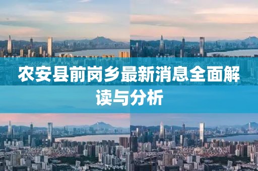 農(nóng)安縣前崗鄉(xiāng)最新消息全面解讀與分析