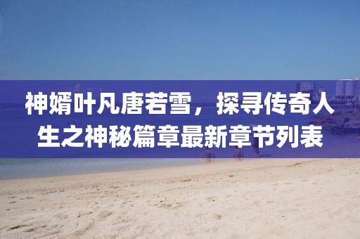 神婿葉凡唐若雪，探尋傳奇人生之神秘篇章最新章節(jié)列表