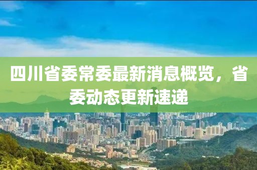 四川省委常委最新消息概覽，省委動(dòng)態(tài)更新速遞