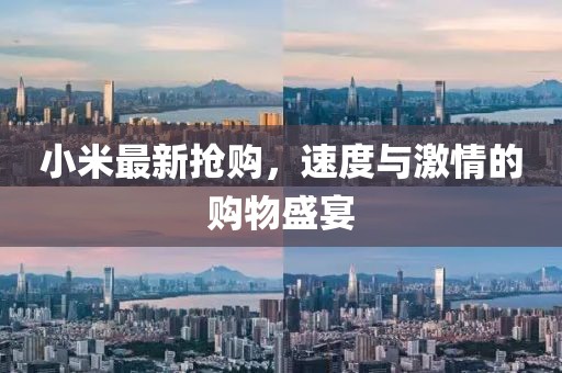 小米最新?lián)屬?，速度與激情的購物盛宴