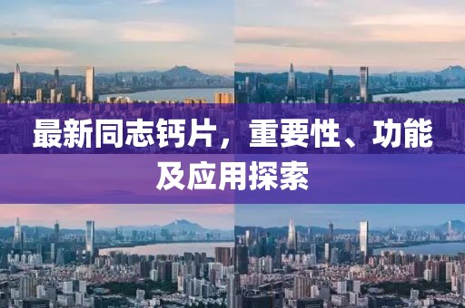 最新同志鈣片，重要性、功能及應(yīng)用探索