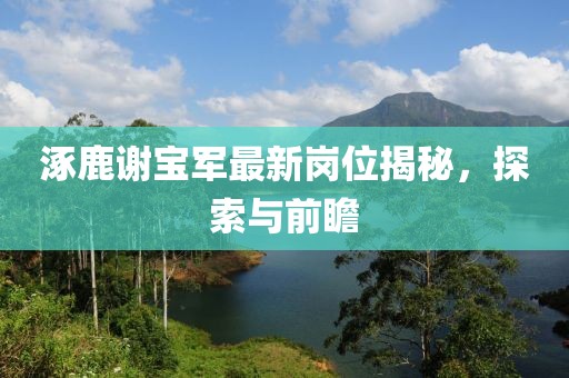 涿鹿謝寶軍最新崗位揭秘，探索與前瞻