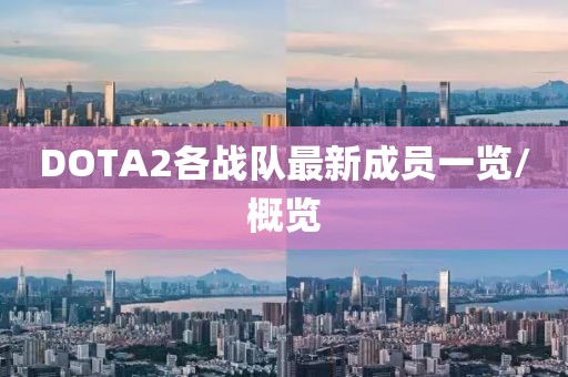DOTA2各戰(zhàn)隊(duì)最新成員一覽/概覽