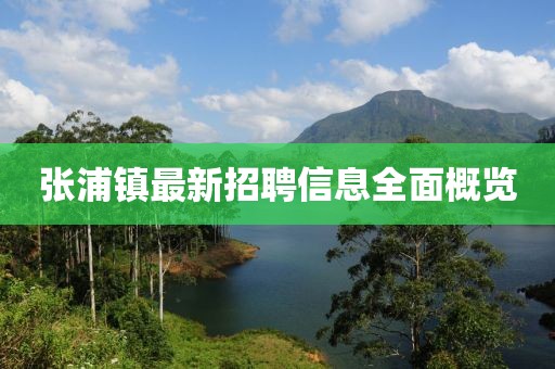 張浦鎮(zhèn)最新招聘信息全面概覽