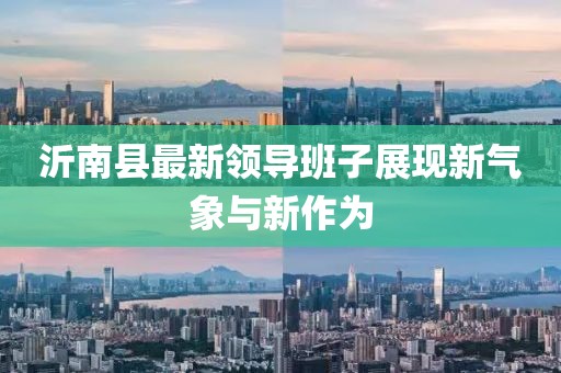沂南縣最新領(lǐng)導(dǎo)班子展現(xiàn)新氣象與新作為