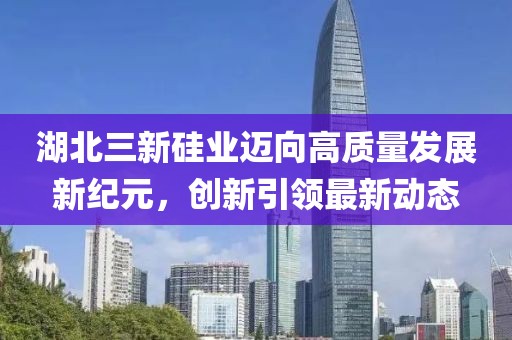 湖北三新硅業(yè)邁向高質(zhì)量發(fā)展新紀(jì)元，創(chuàng)新引領(lǐng)最新動(dòng)態(tài)