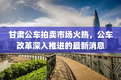 甘肅公車拍賣市場火熱，公車改革深入推進(jìn)的最新消息