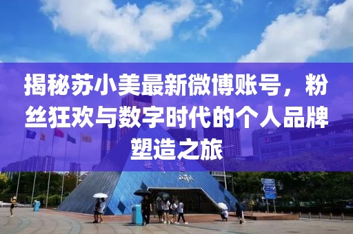 揭秘蘇小美最新微博賬號，粉絲狂歡與數(shù)字時代的個人品牌塑造之旅