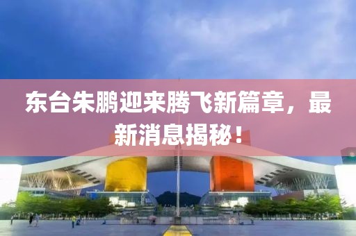 東臺朱鵬迎來騰飛新篇章，最新消息揭秘！
