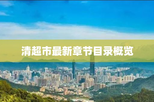 清超市最新章節(jié)目錄概覽