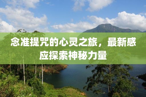 念準(zhǔn)提咒的心靈之旅，最新感應(yīng)探索神秘力量