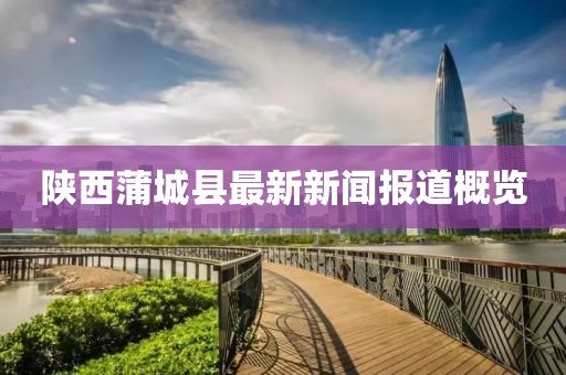 陜西蒲城縣最新新聞報(bào)道概覽