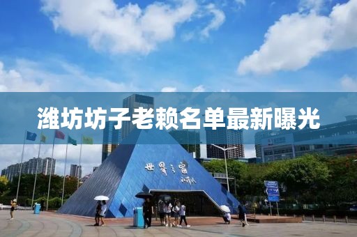 濰坊坊子老賴名單最新曝光