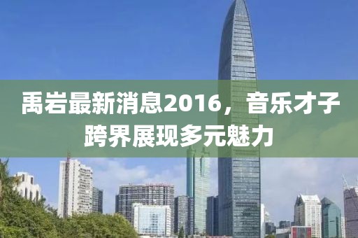 禹巖最新消息2016，音樂(lè)才子跨界展現(xiàn)多元魅力