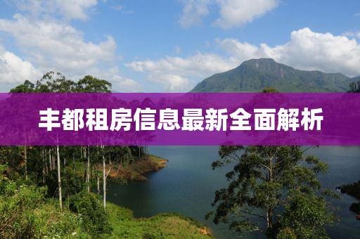 豐都租房信息最新全面解析
