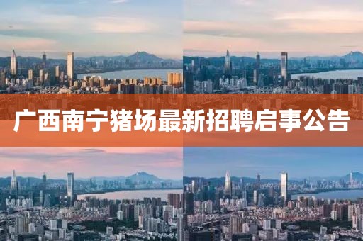 廣西南寧豬場(chǎng)最新招聘啟事公告