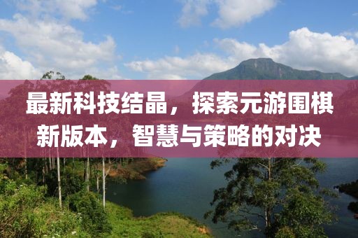 最新科技結(jié)晶，探索元游圍棋新版本，智慧與策略的對決